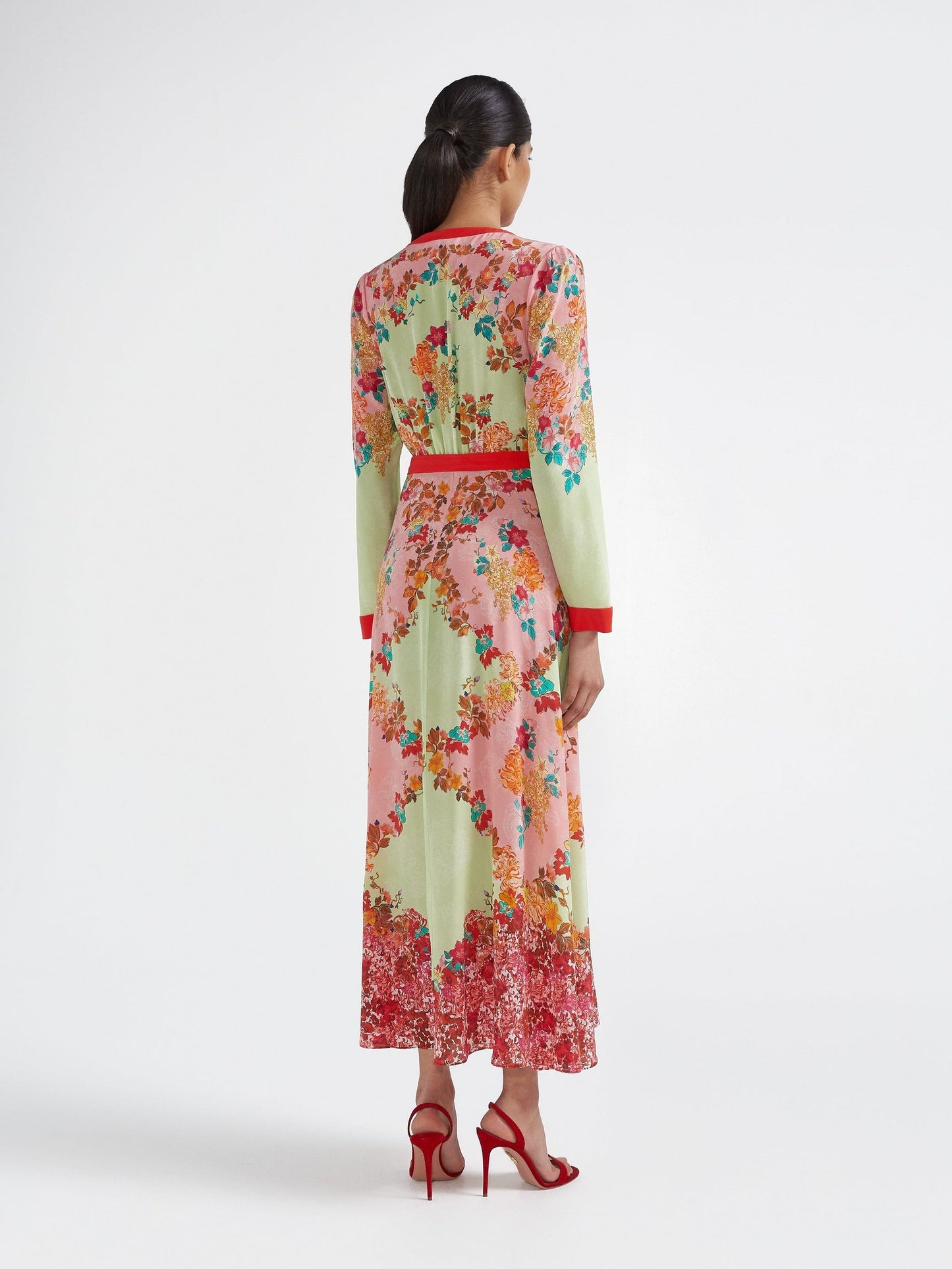 Saloni Lea Shirt Dress in Florentina Garden