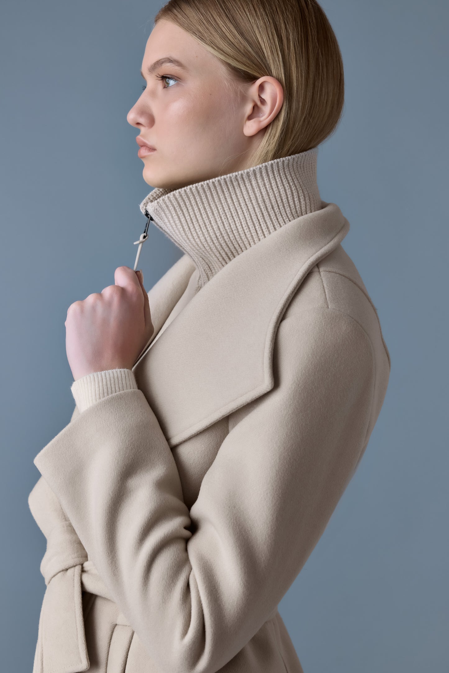 Mackage 2-in-1 Double Face Wool Coat With Sash (More Colors)