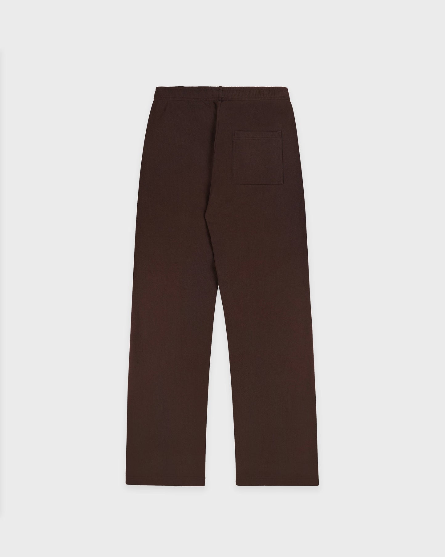 Sporty & Rich NY Crest Embroidered Wide Sweatpant in Chocolate