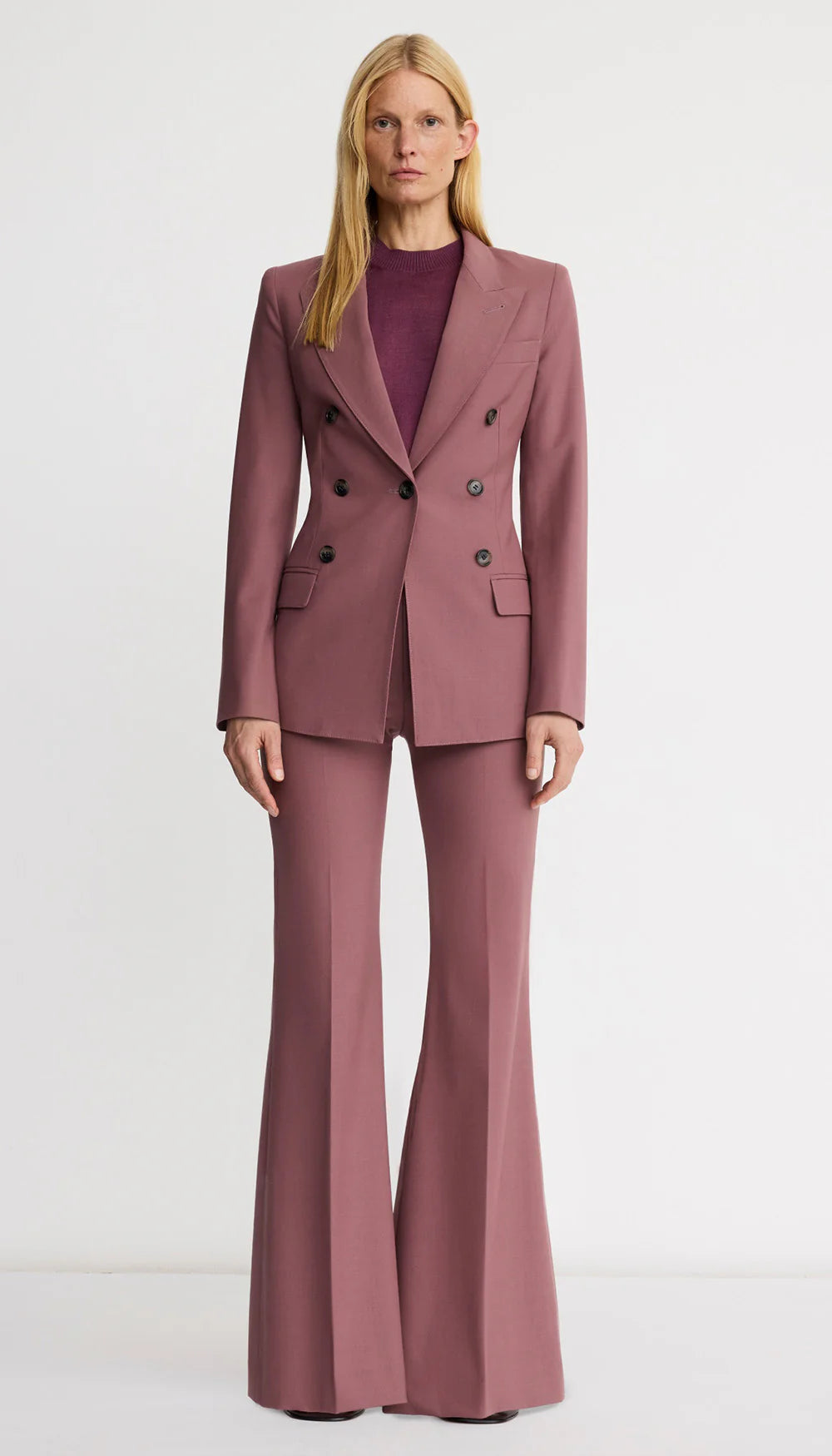 Smythe Bootcut Pant in Mauve