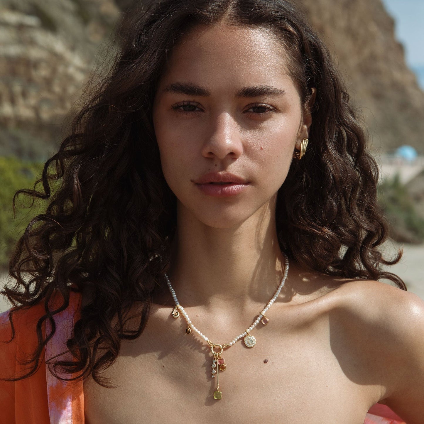 Mignonne Gavigan Amora Necklace in White Multi