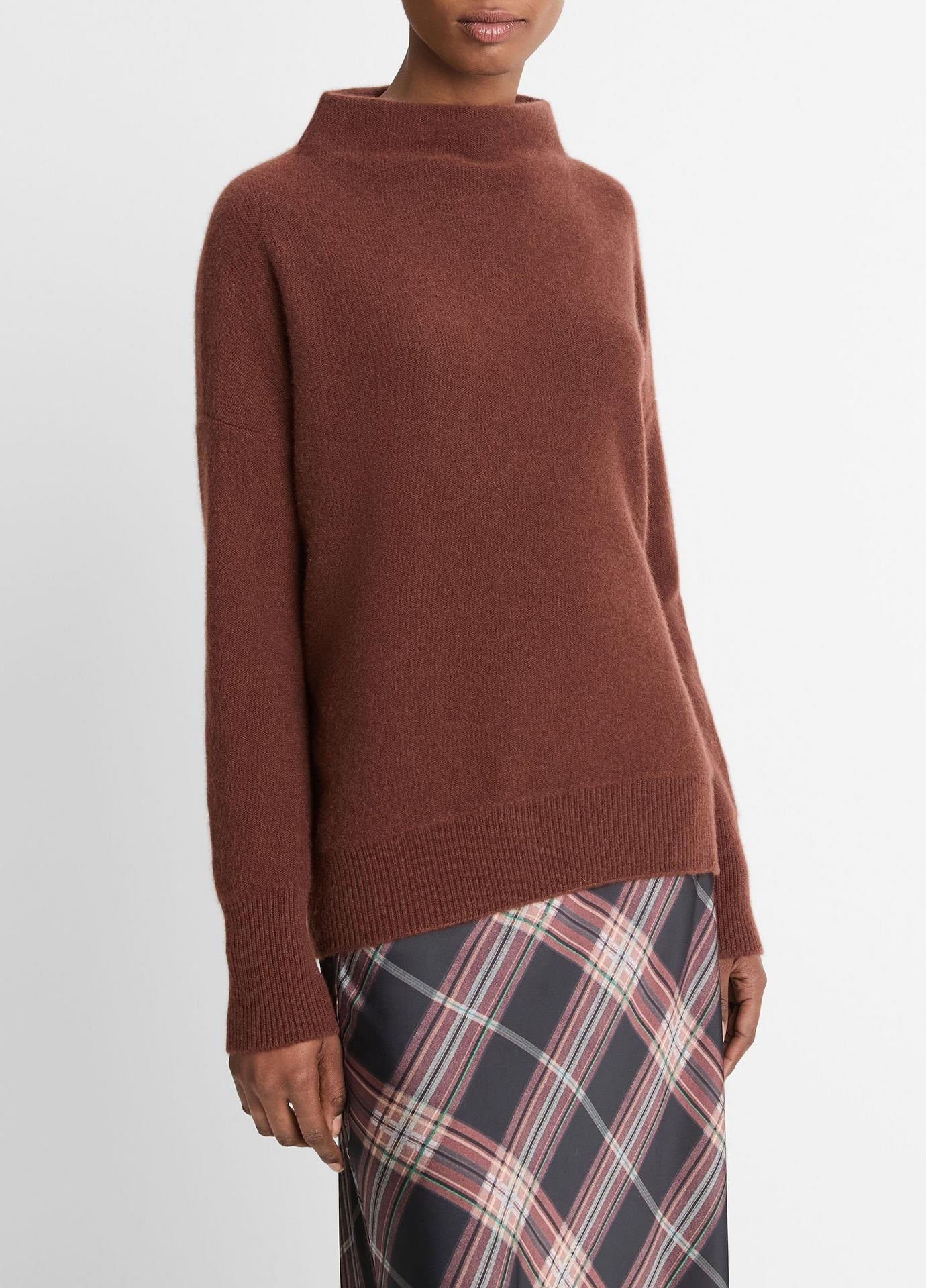 Vince Plush Cashmere Funnel Neck Sweater (More Colors)