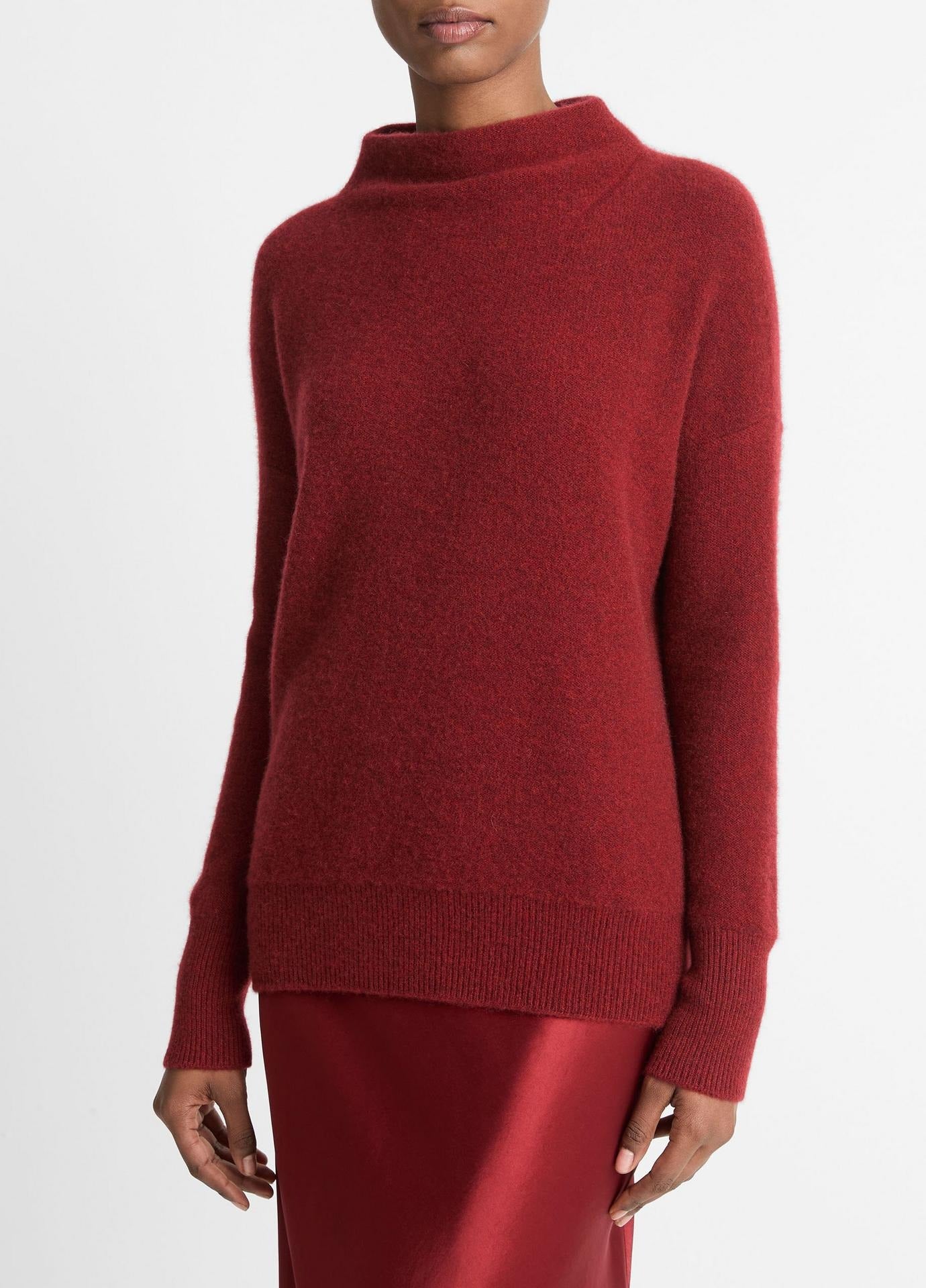 Vince Plush Cashmere Funnel Neck Sweater (More Colors)