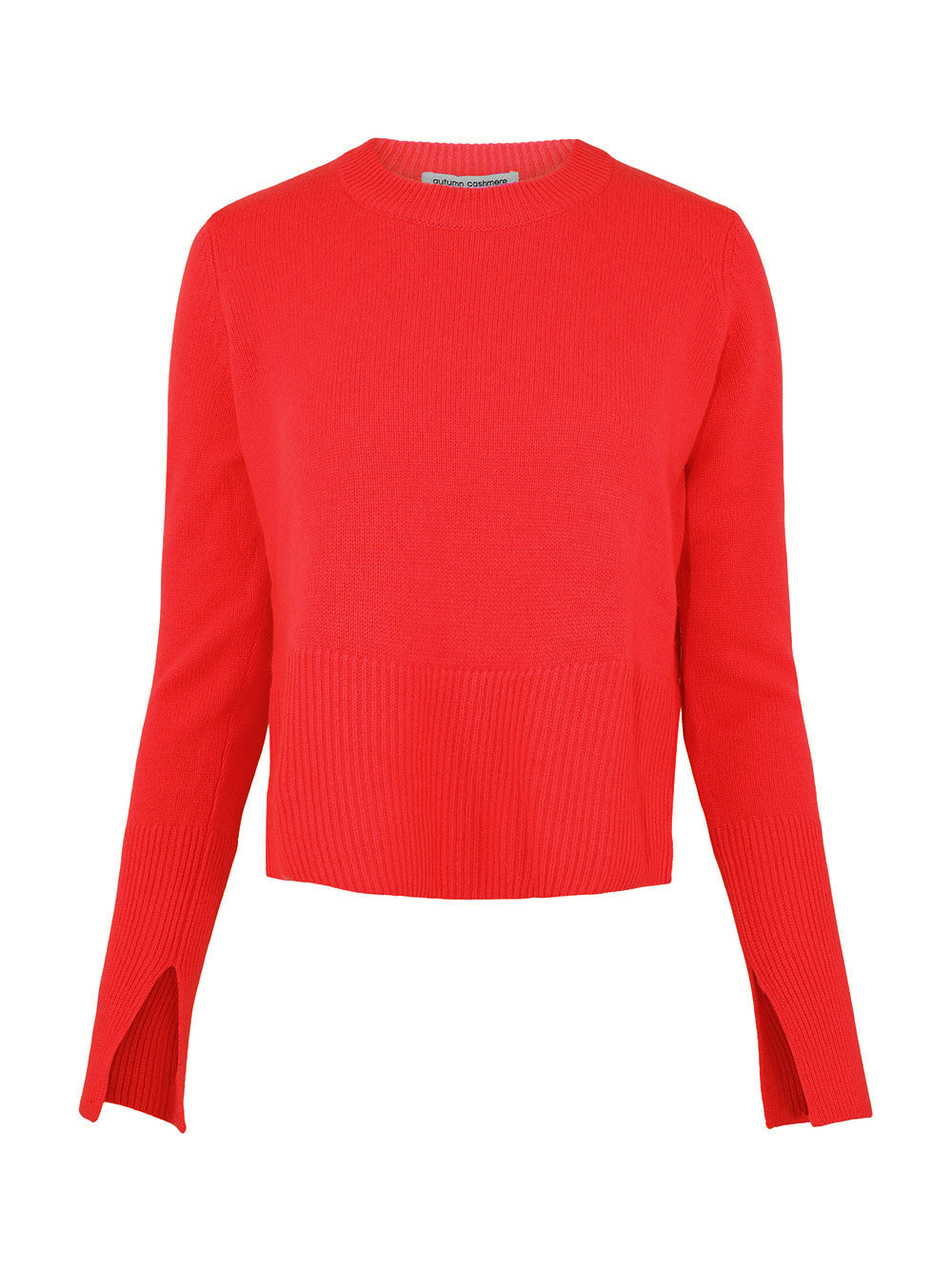 Autumn Cashmere Boxy Crew with Slits in Blazer