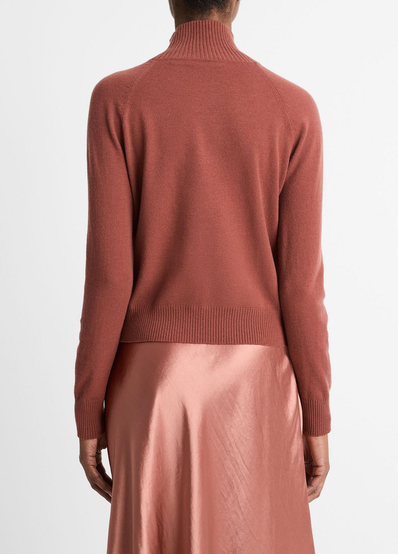 Vince Raglan Turtleneck Sweater in Rosewood