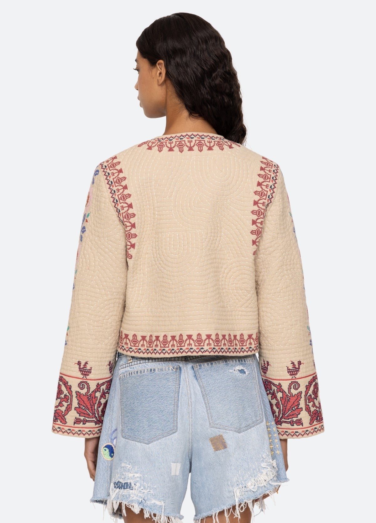 Sea Ramona Embroidery Long-Sleeve Jacket