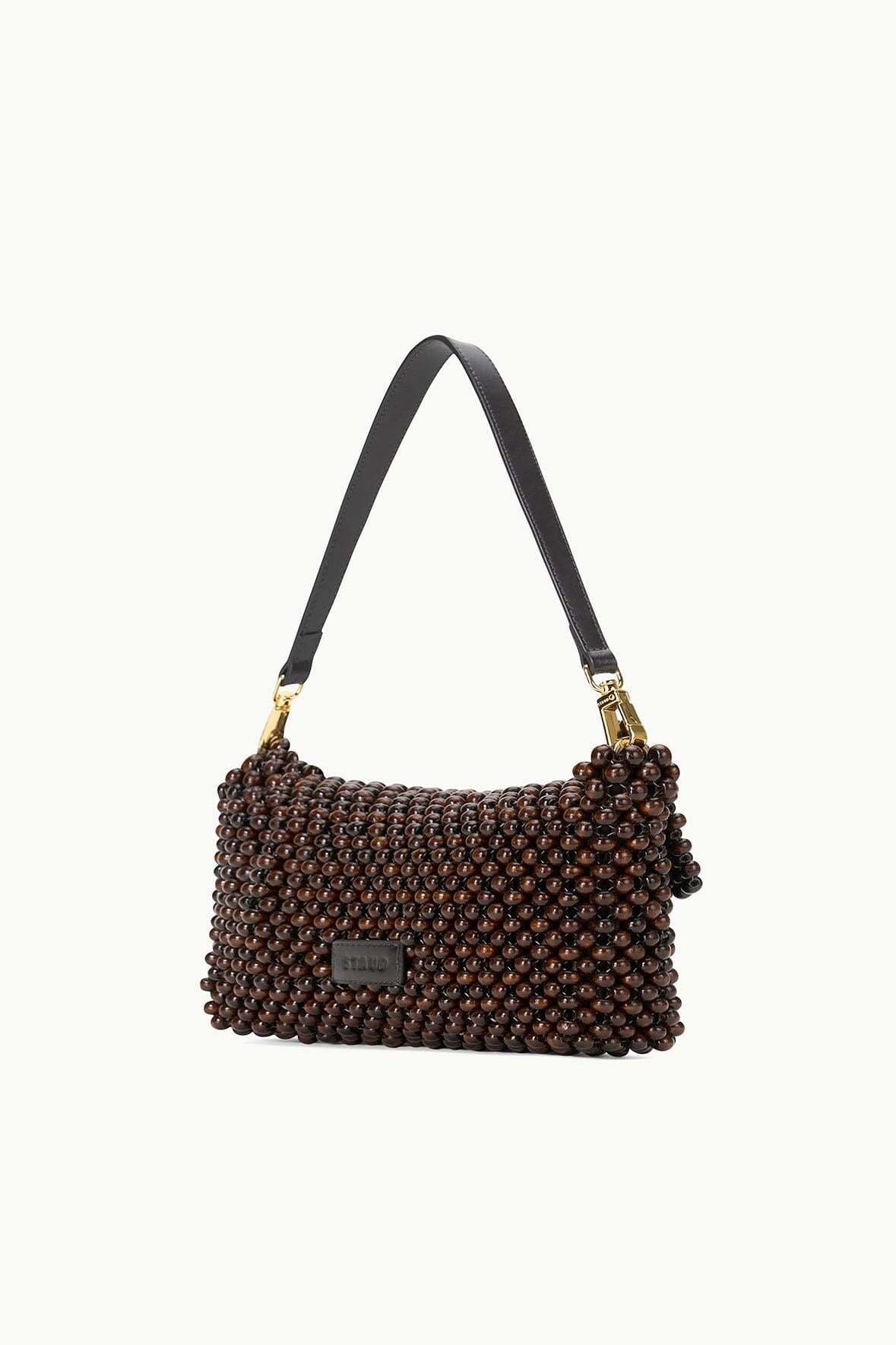 Staud Timmy Shoulder Bag in Dark Brown