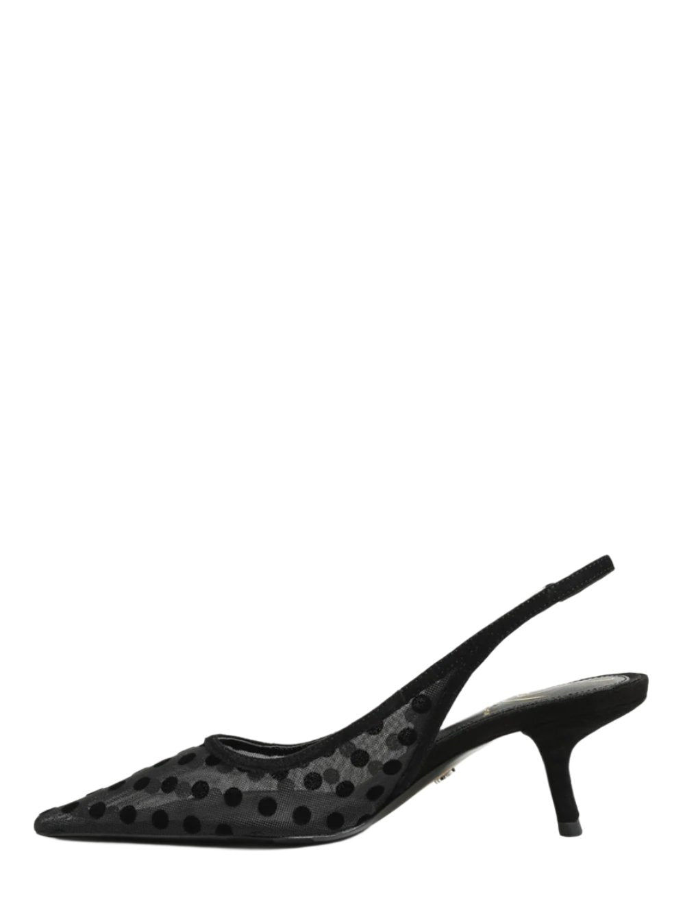 Sam Edelman Bianka Polka Dot Mesh Slingback Pump