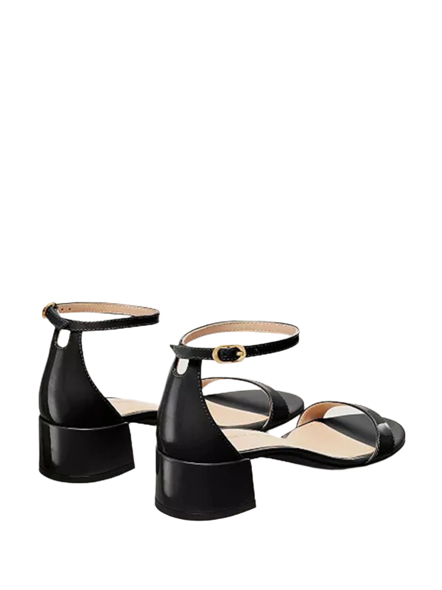 Stuart Weitzman Nudist Block 35 Heel in Black