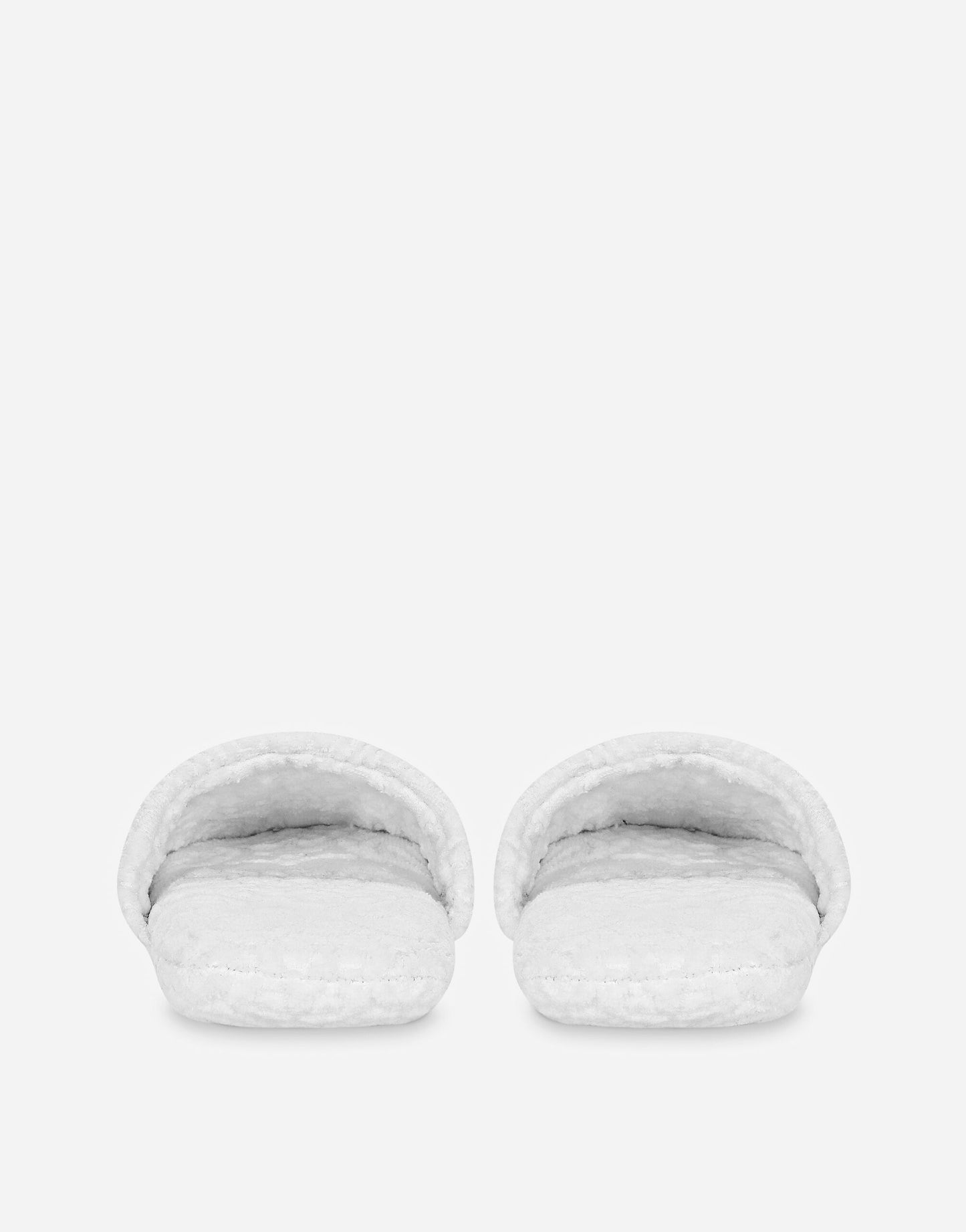 Dolce & Gabbana Casa DG Logo Jacquard Slippers in White