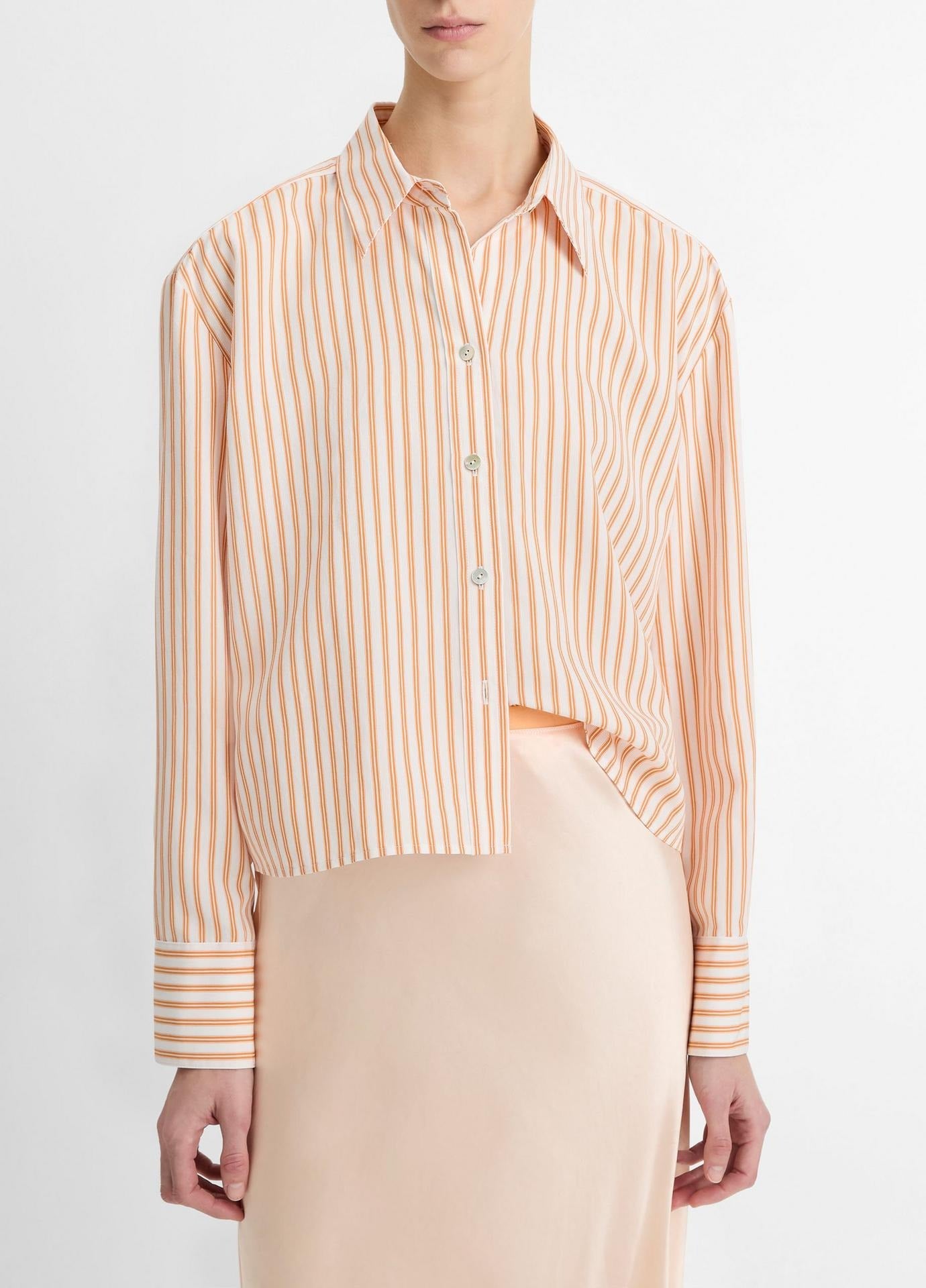 Vince Till Stripe Cropped Button Down (More Colors)