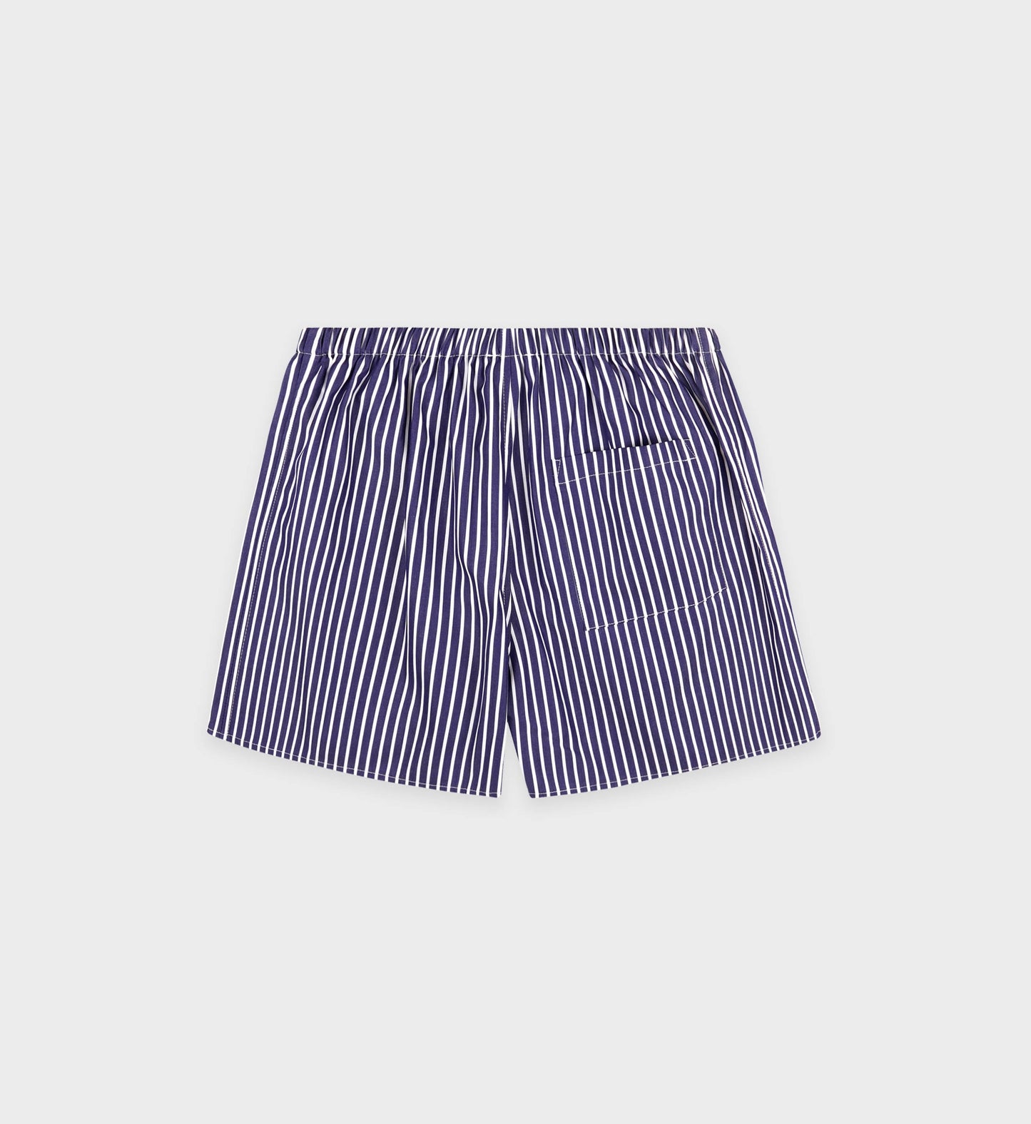 Sporty & Rich Vendome Mini Boxer Short in Blue Striped
