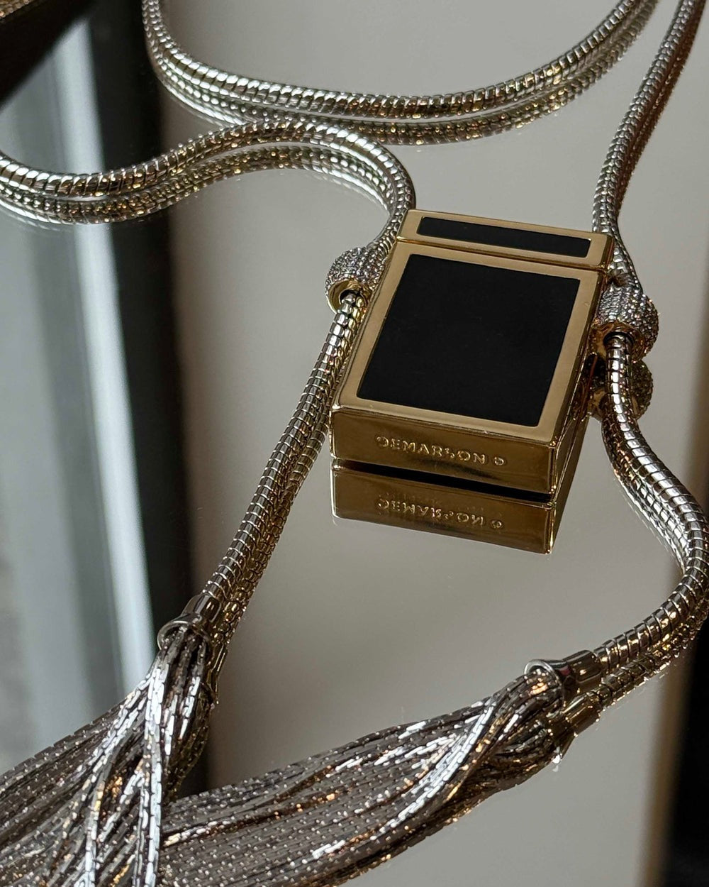 Demarson Veruschka Minaudiere in Gold/Black