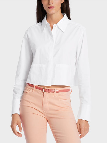 Marc Cain Boxy Cut Blouse in White
