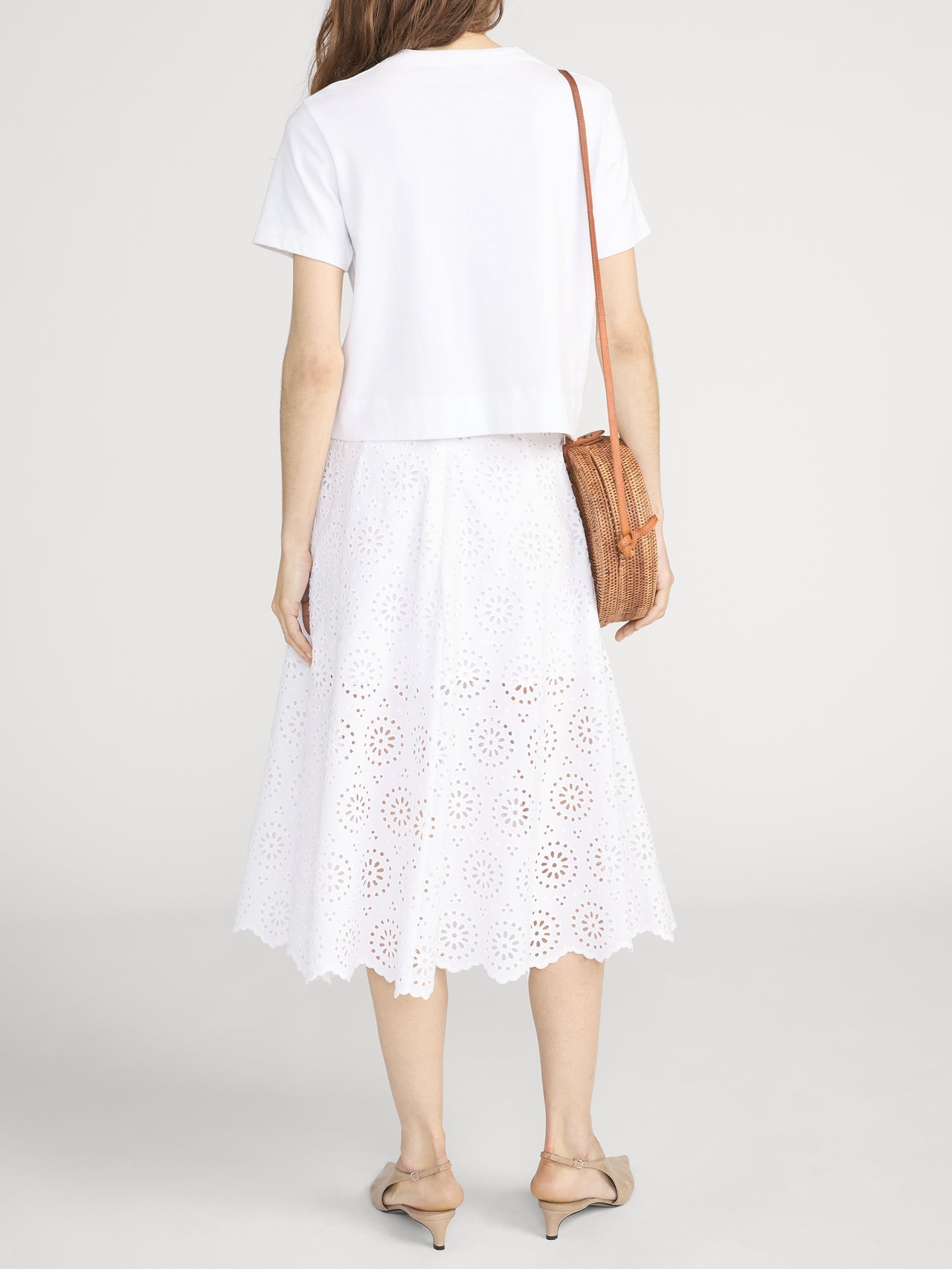 Frame Denim Solstice Eyelet Skirt