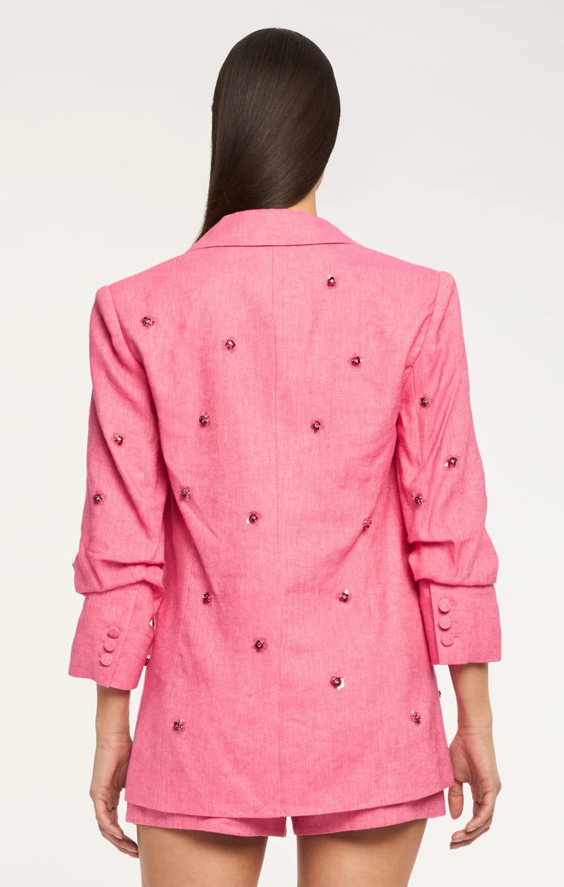 Cinq à Sept Wildflower Pailette Kylie Blazer in Azalea