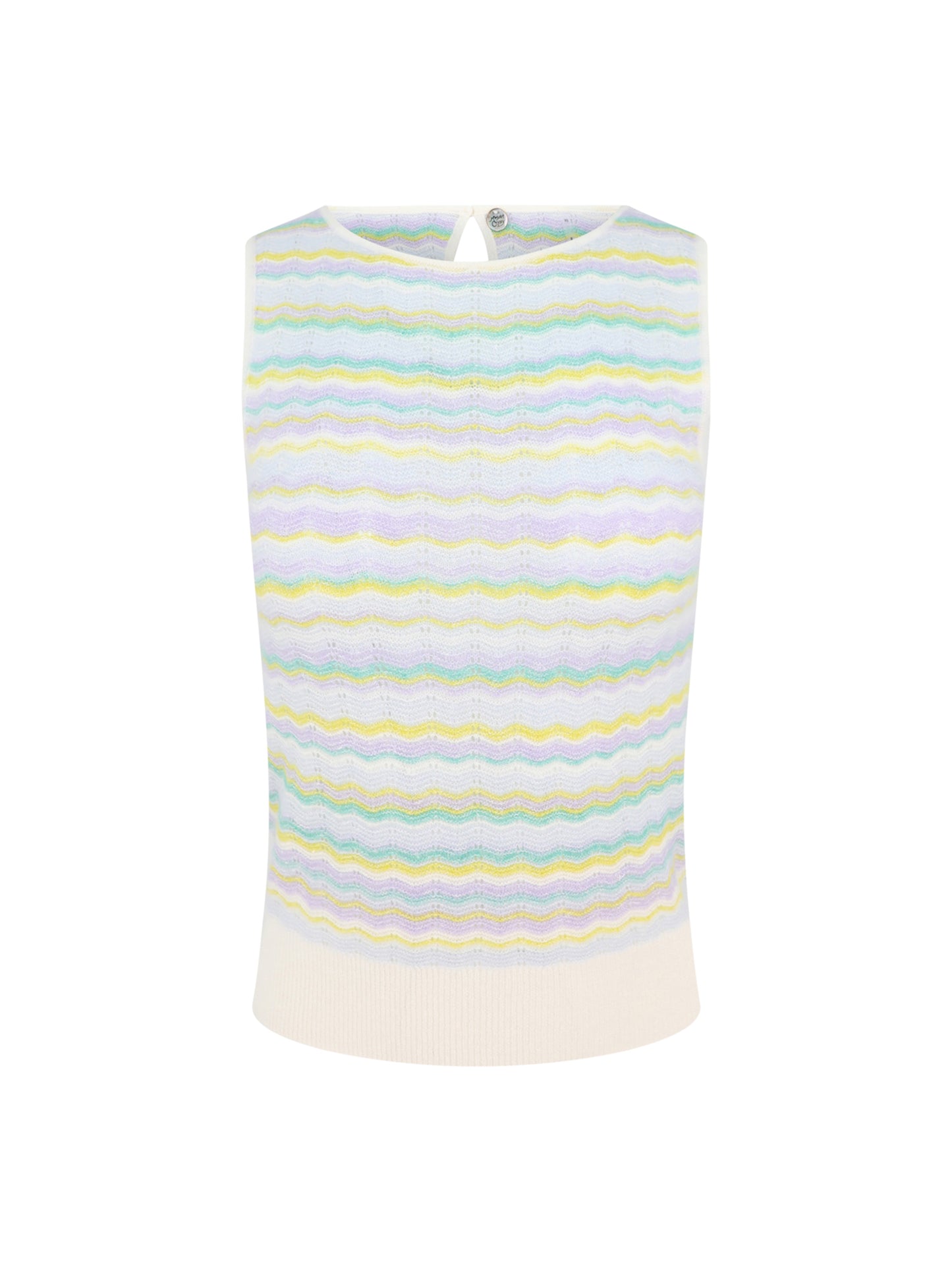 Margaret O'Leary Chevron Tank in Mint Mix