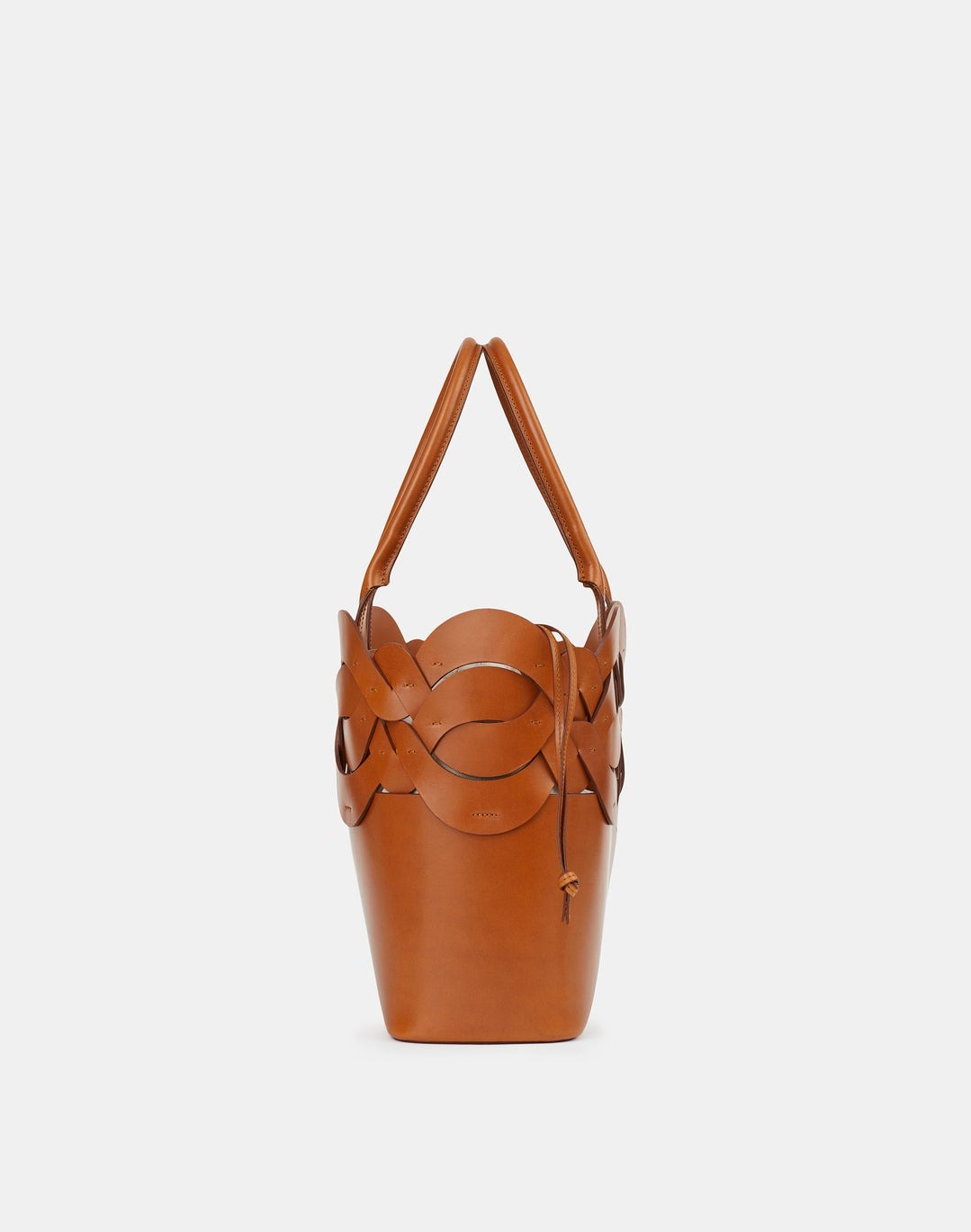 Lafayette 148 Italian Leather 8 Knot Tote in Copper