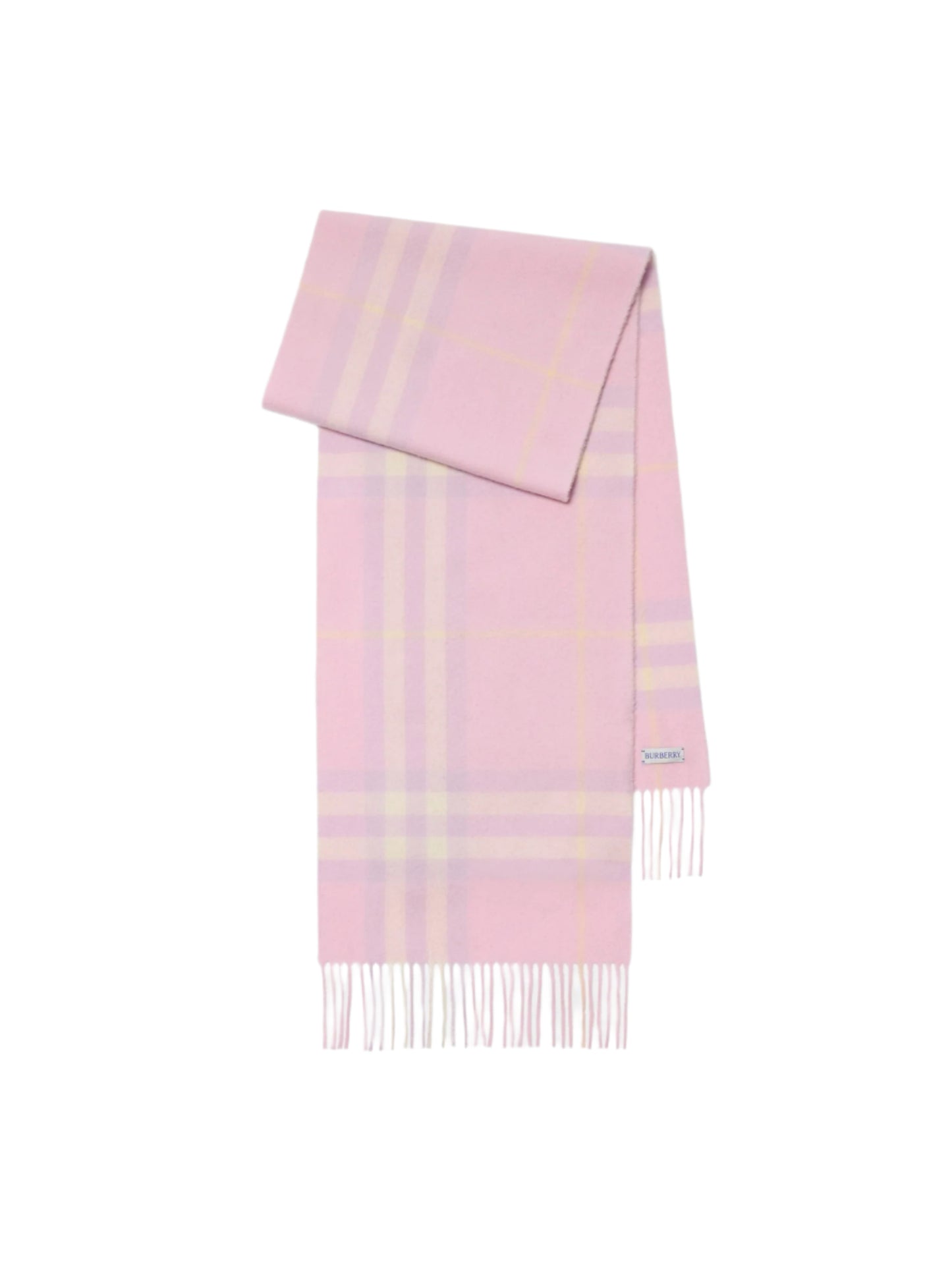 Burberry Check Cashmere Scarf in Fondant