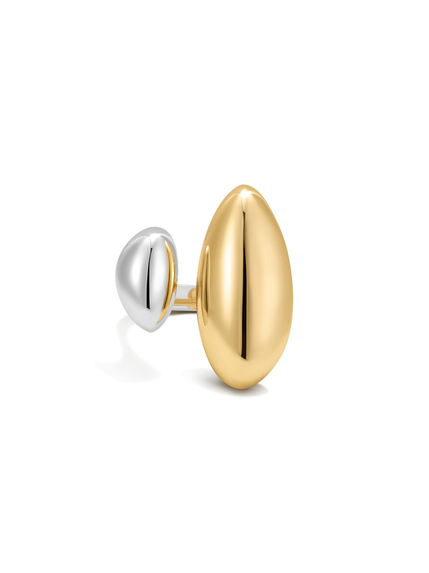 Luv AJ Chrome Orb Ring in Two-Tone