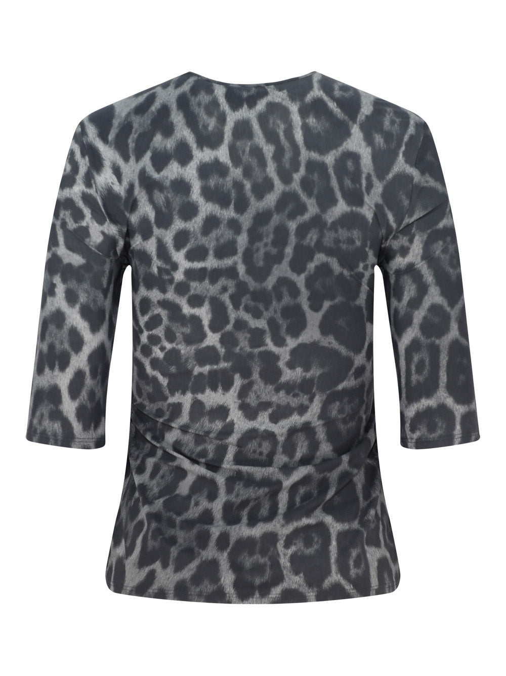 Stella McCartney Leopard Print Top in Ash Grey