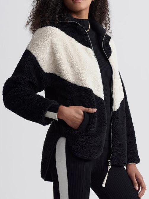 Varley Corson Sherpa Jacket in Black