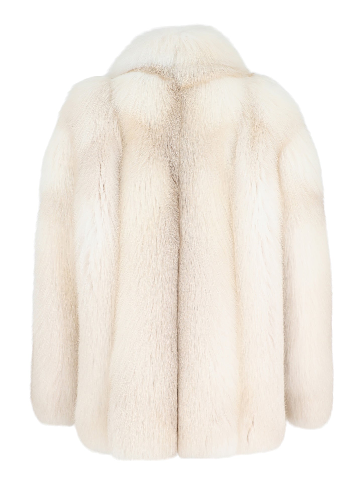 LAPOINTE Fur Coat in Butter Ivory