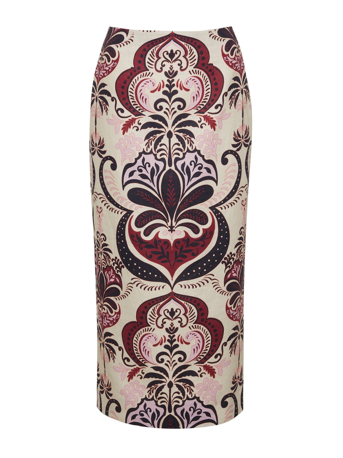Cara Cara Sienna Skirt in Palm Pavillion Ivory