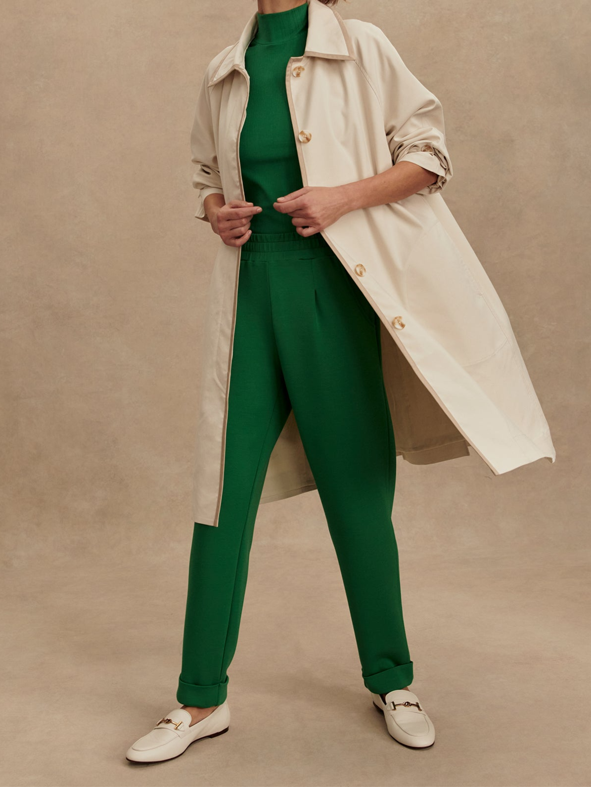 Varley Stamford Car Coat in Birch