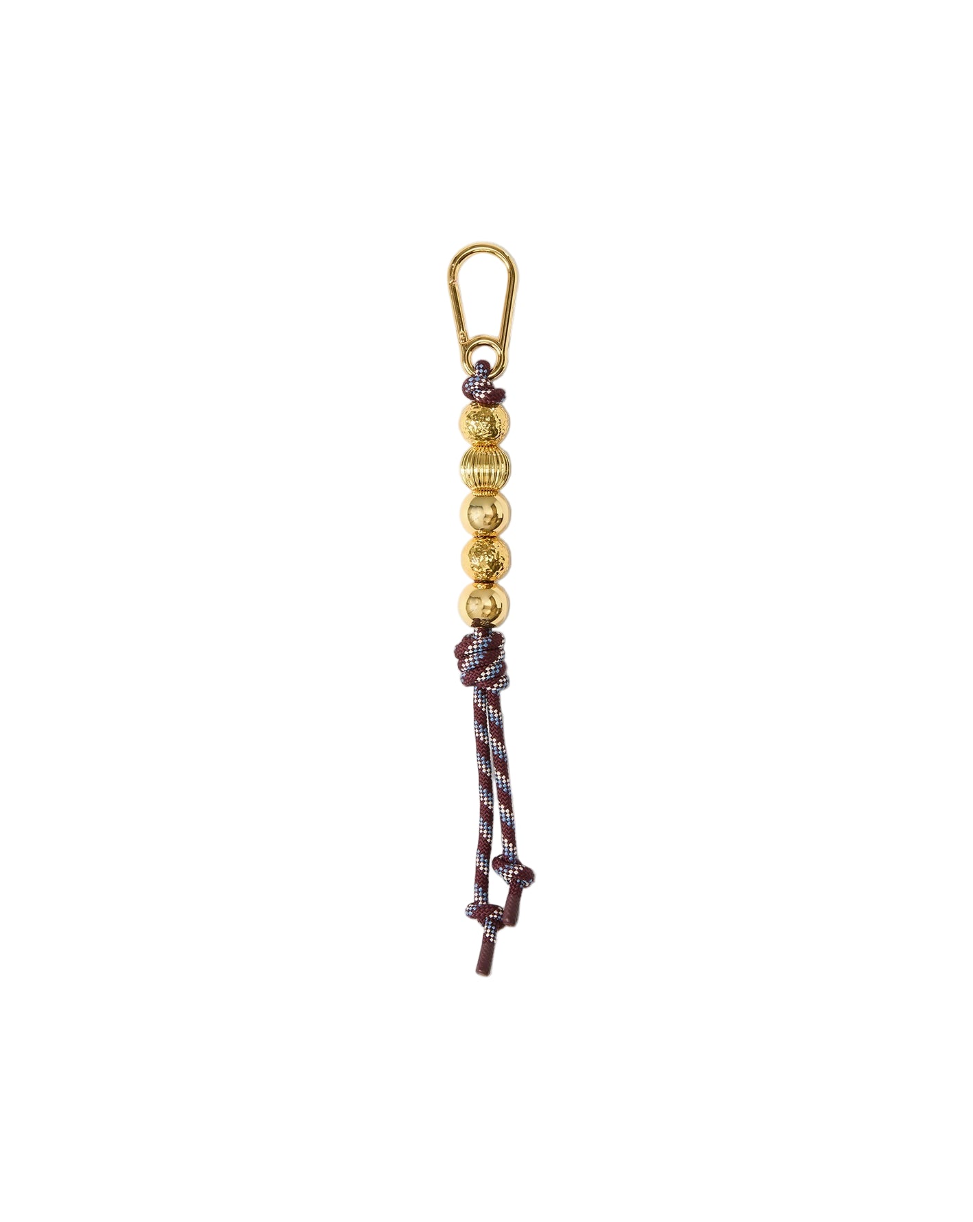 Veronica Beard Paracord 5 Bead Bag Charm in Raisin Multi