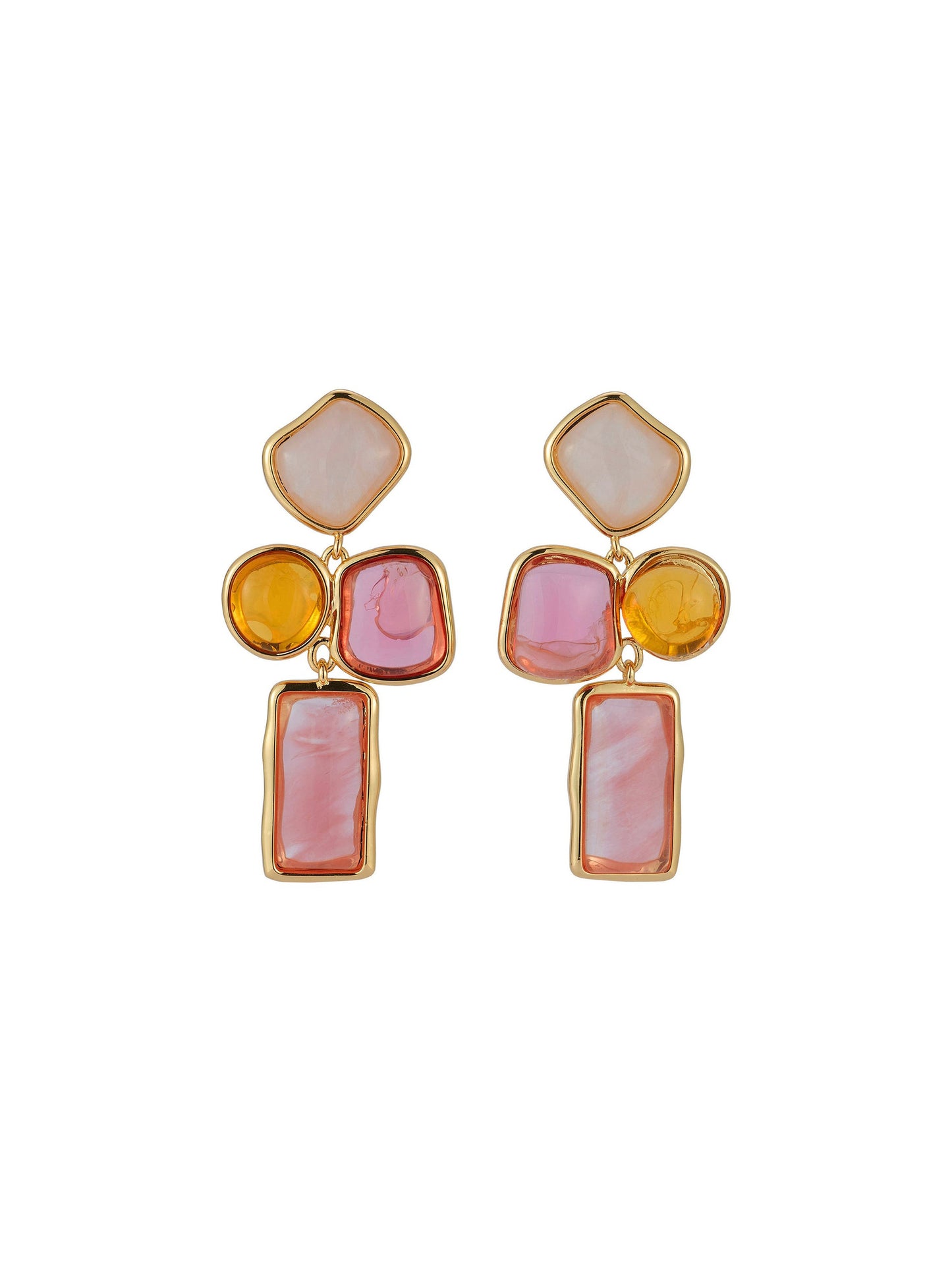 Mignonne Gavigan Amora Earrings in Pink Multi