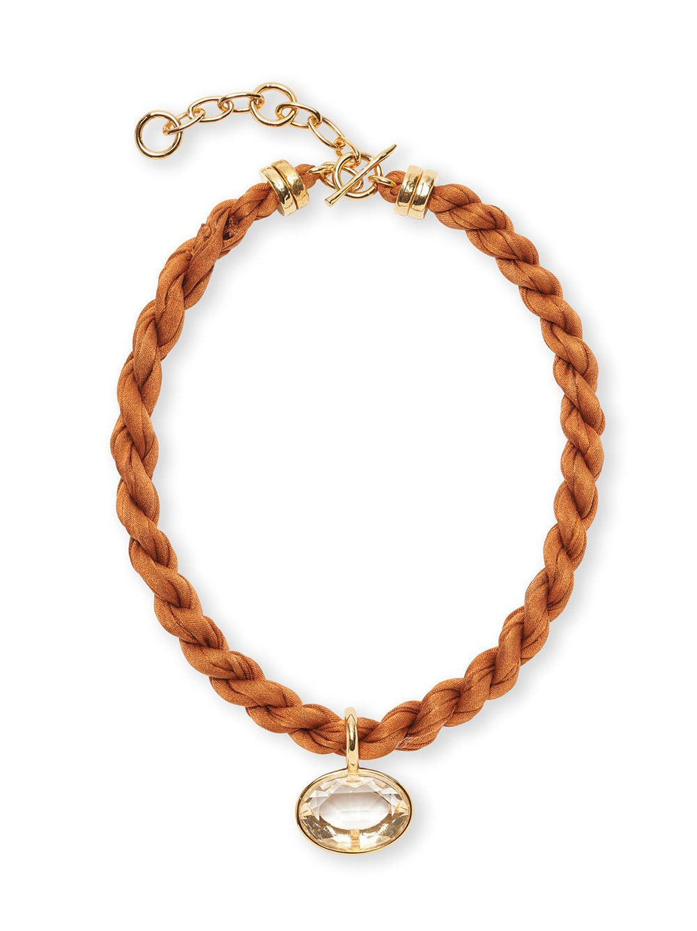 Lizzie Fortunato Sunset Woven Collar in Orange