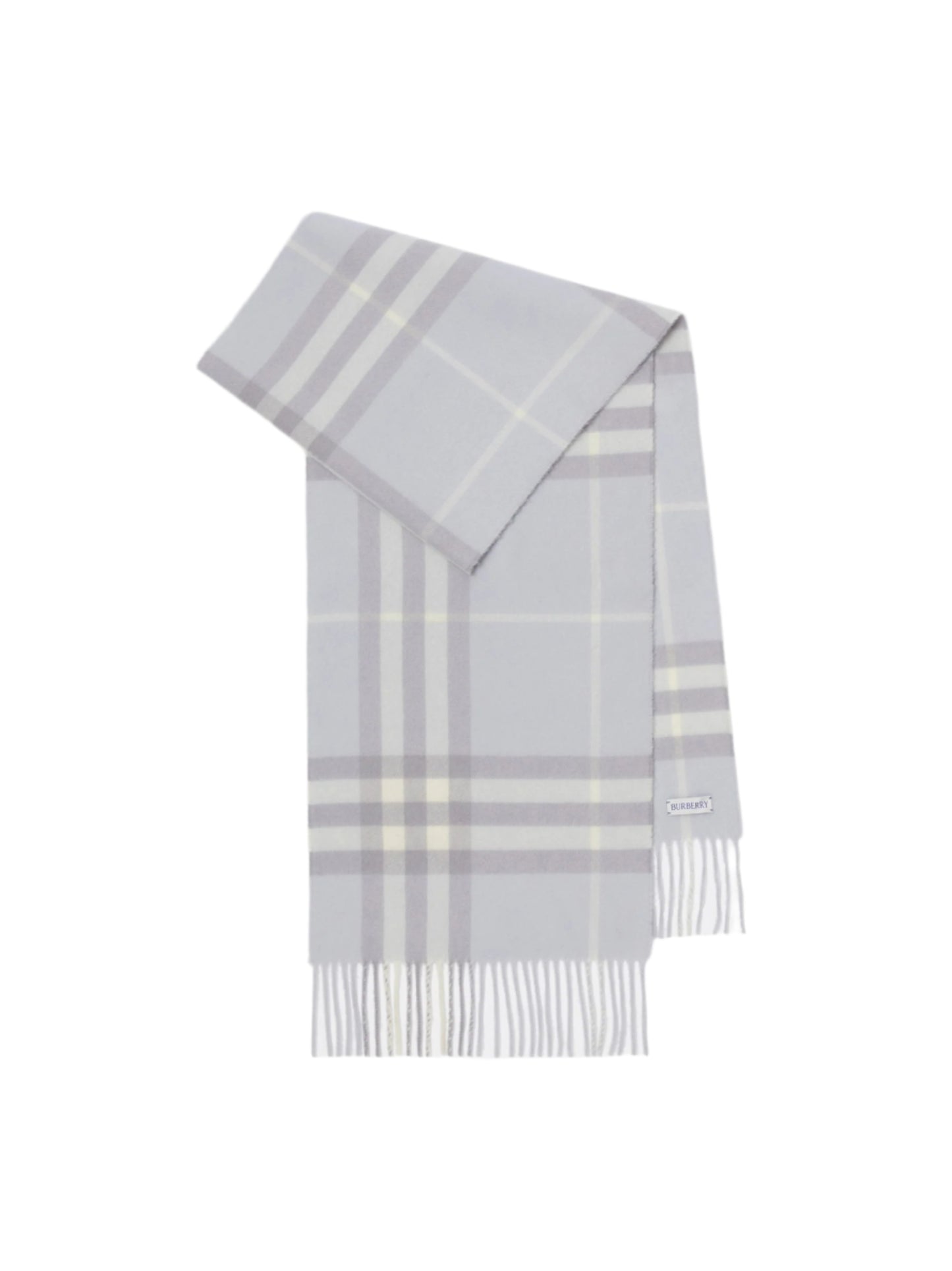 Burberry Check Cashmere Scarf in Mist