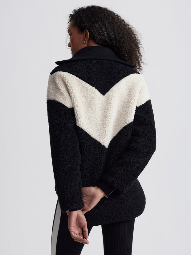 Varley Corson Sherpa Jacket in Black
