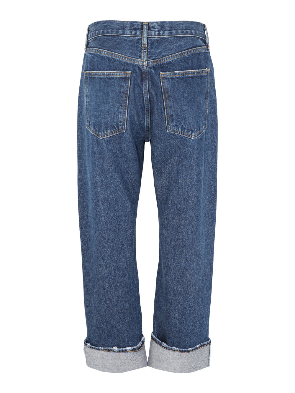 Agolde Fran Low Slung Straight Jean in Enamour (Dark Vintage Indigo)