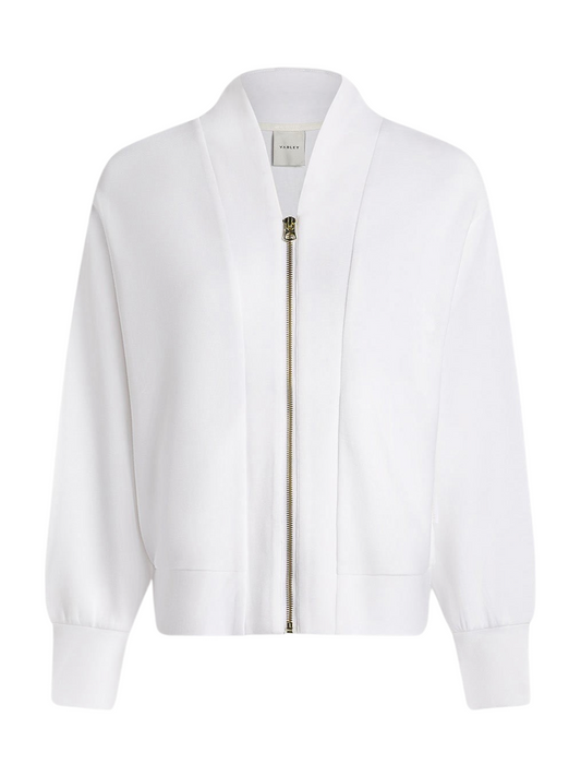 Varley Pelham Zip-Through Sweat Jacket in White