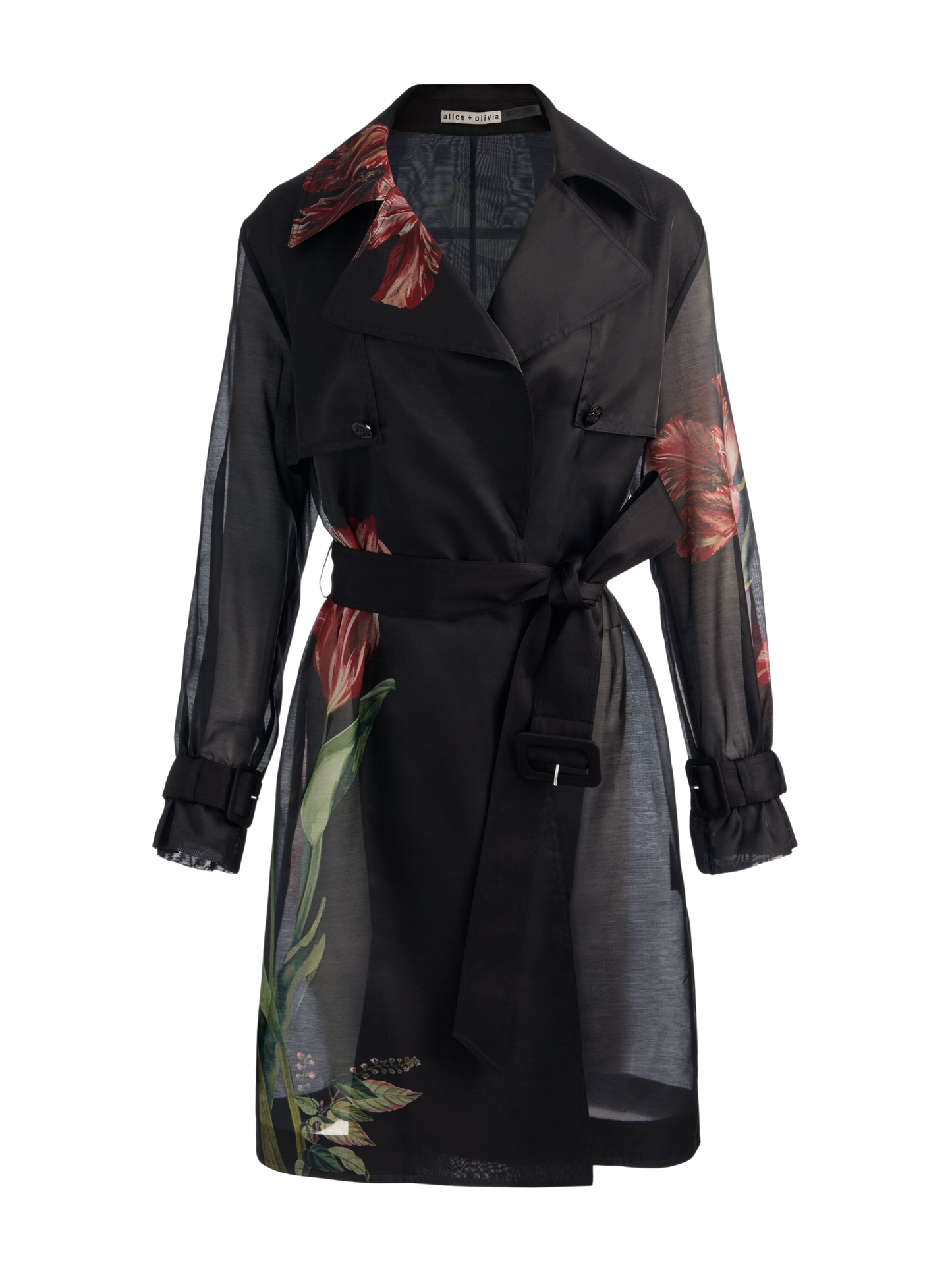 Silvia Sheer Combo Trench