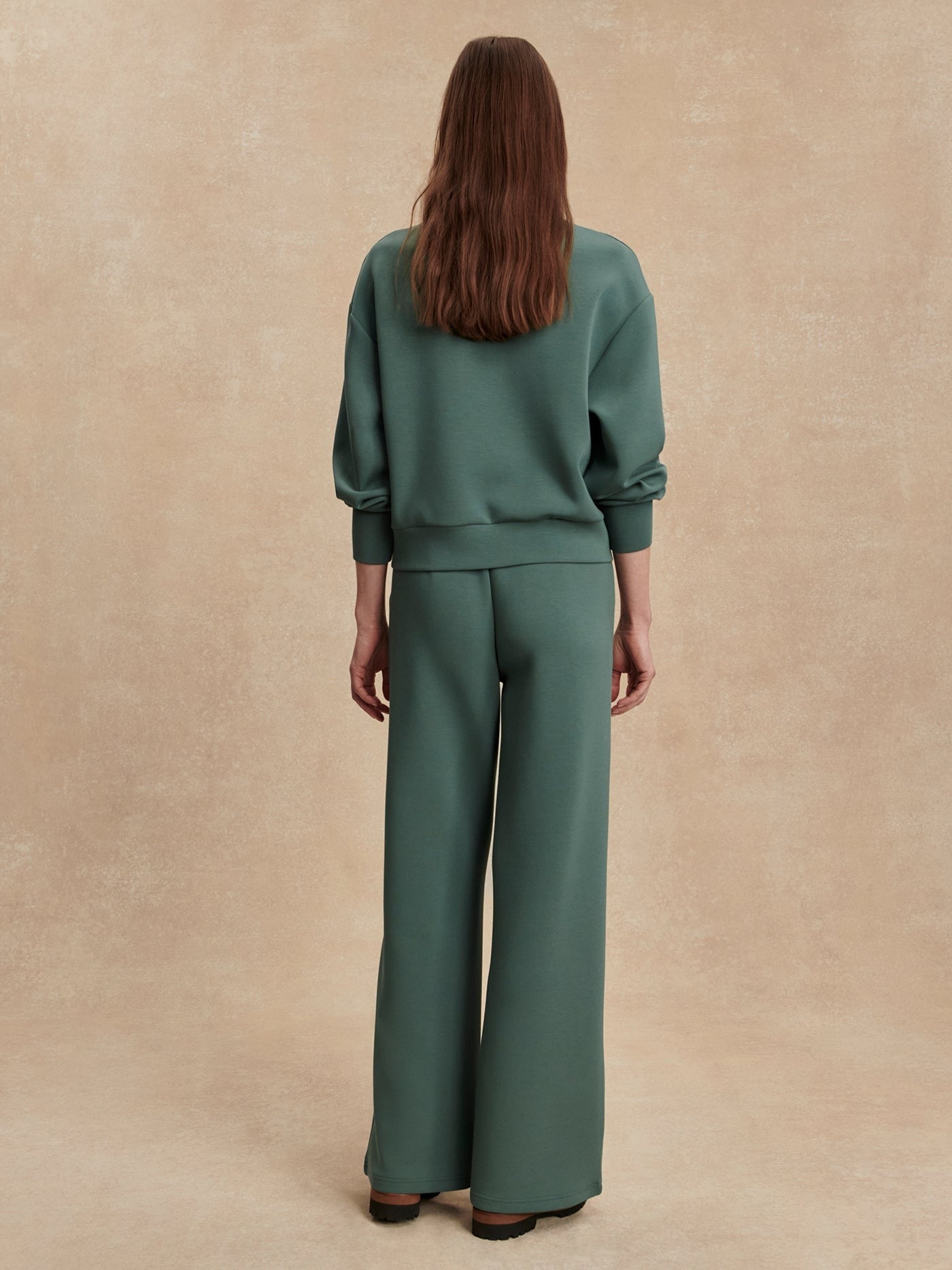Varley Extra Wide Leg Pant 29.5" in Dark Forest