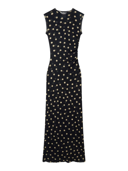 Stella McCartney Polka Dots Jersey Long Dress