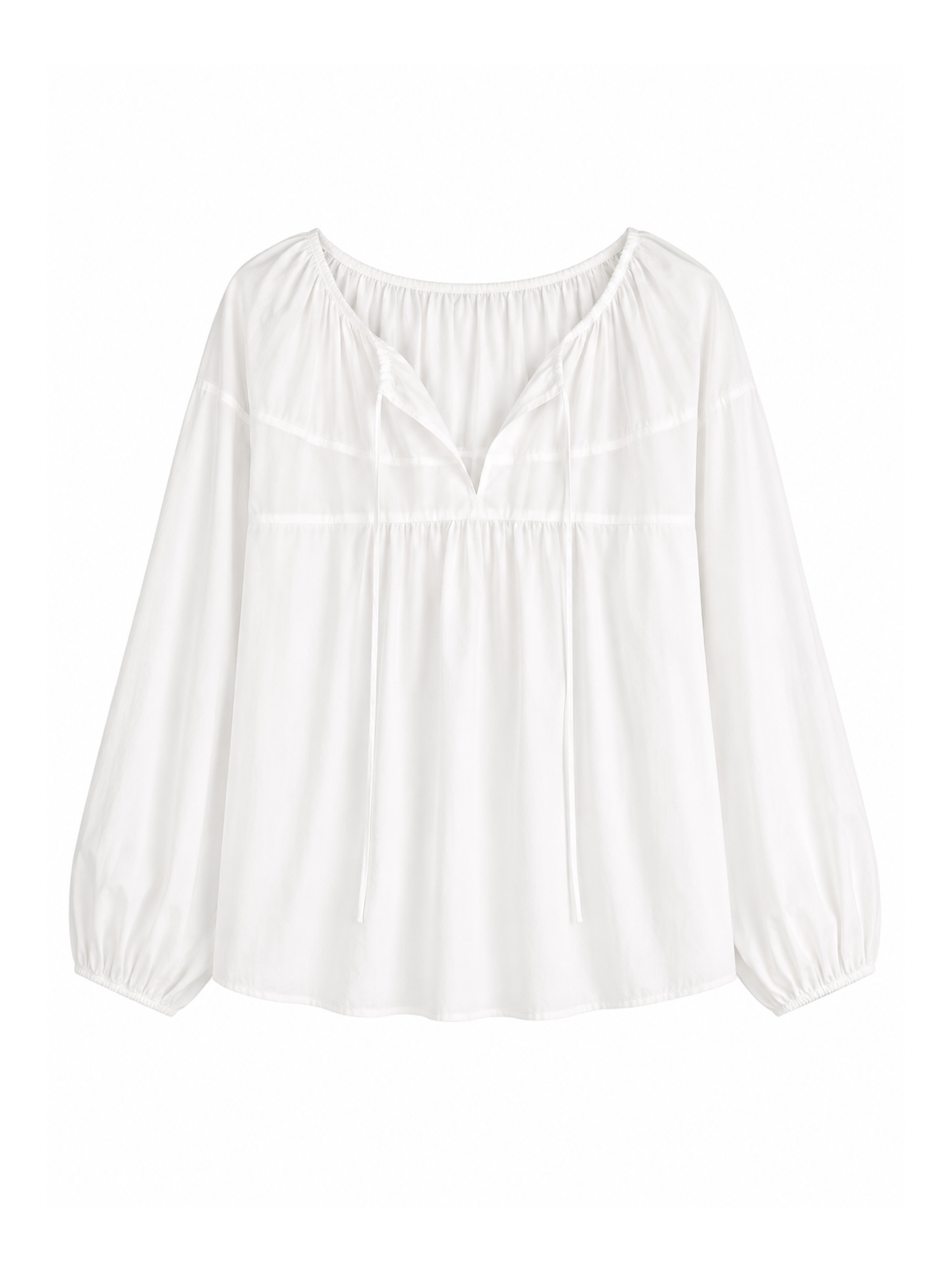 Shirred L/S Top