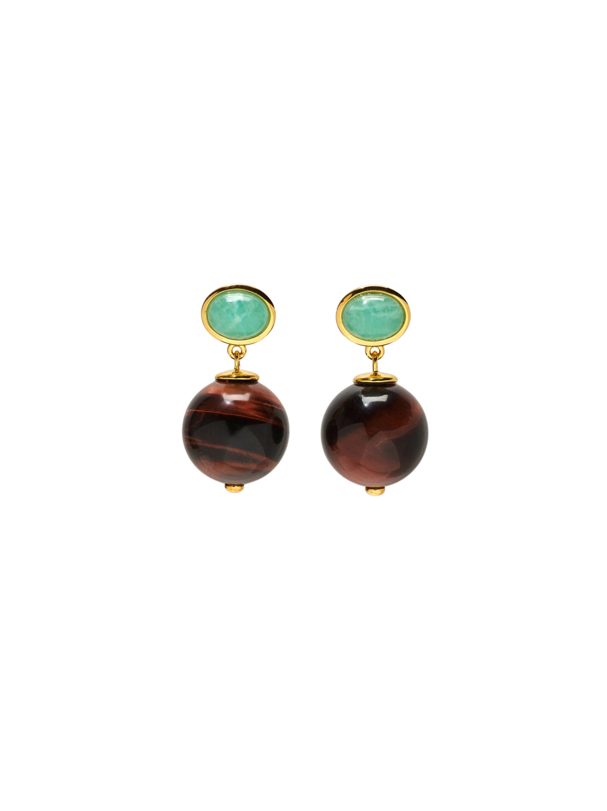 Umbria Earrings in Tiger's Eye