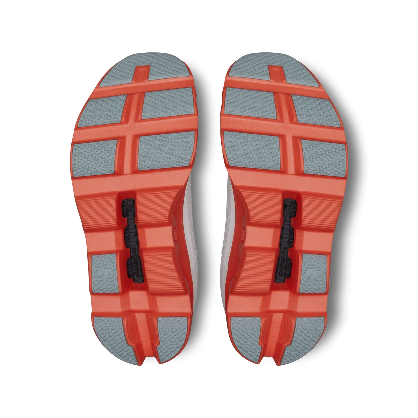 On Running Women's Cloudmonster Sneakers in White/Flame