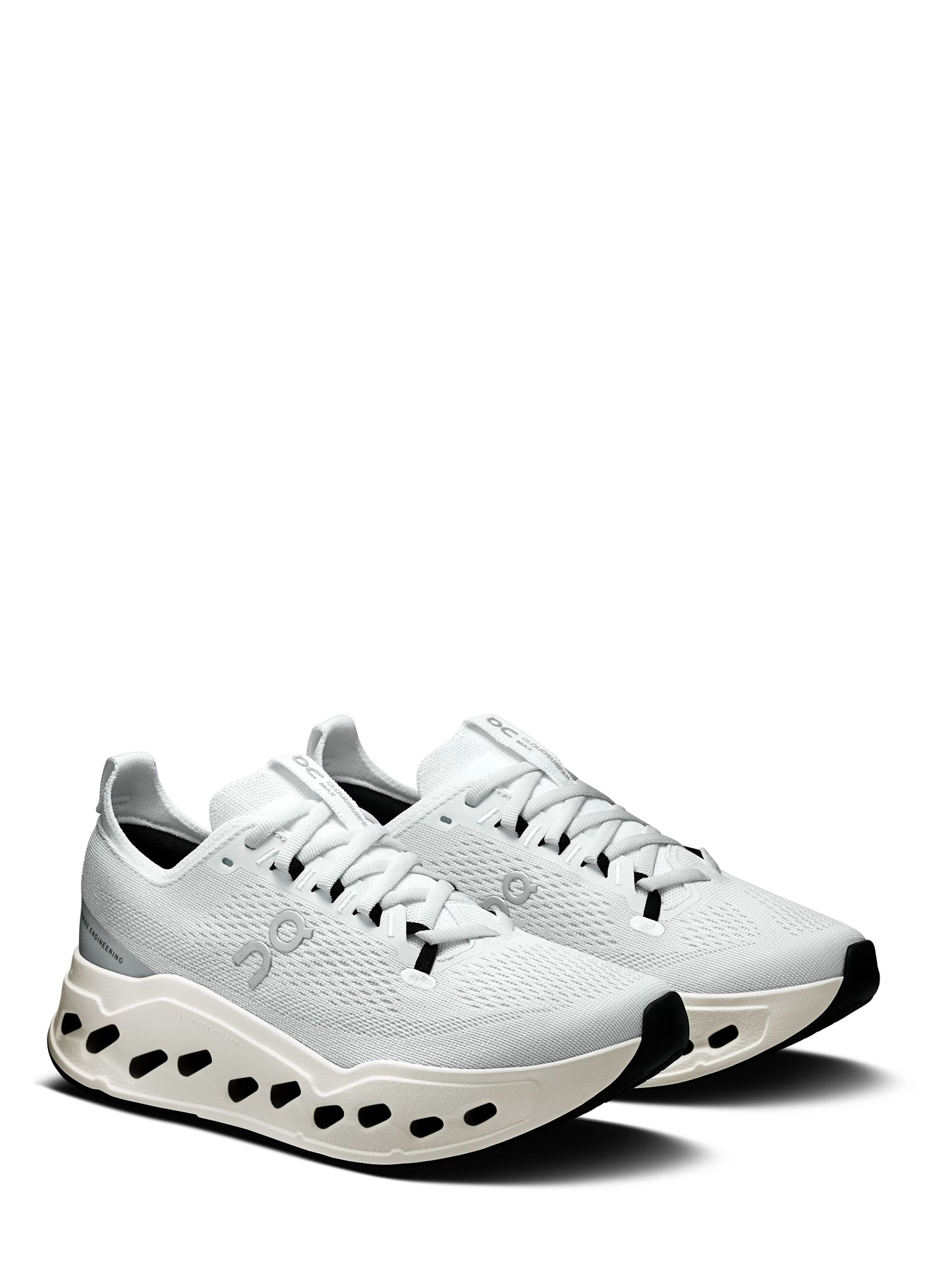 On Running Women's Cloudsurfer Max Sneaker in White/White