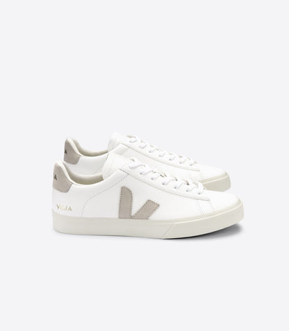 Veja Campo Chromefree Sneaker in Extra-White/Natural Suede