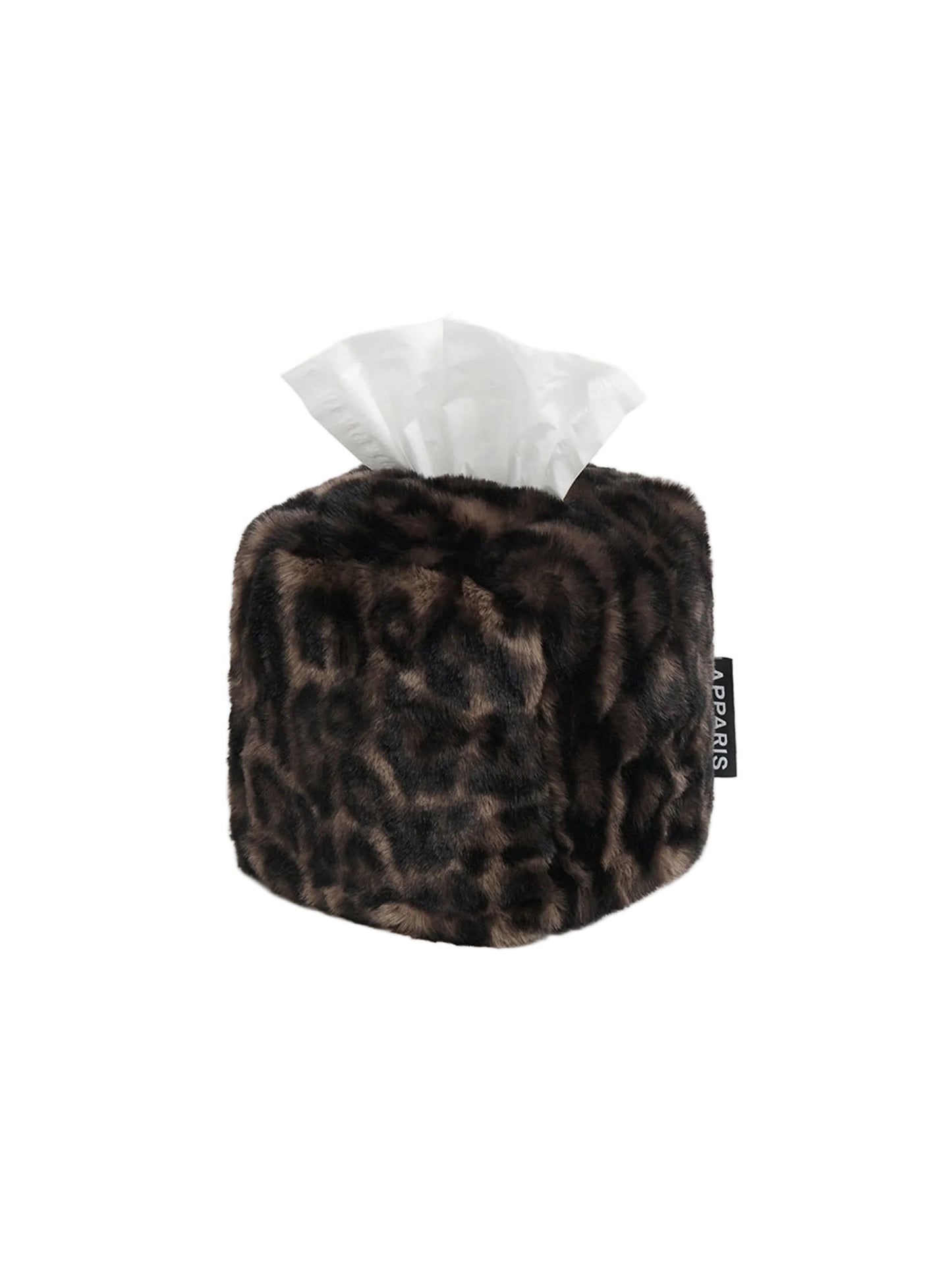Apparis Davey Leopard Tissue Box Cover in Dark Leopard