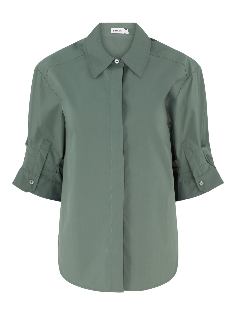 Simkhai Gemma 3/4 Sleeve Shirt in Botanical
