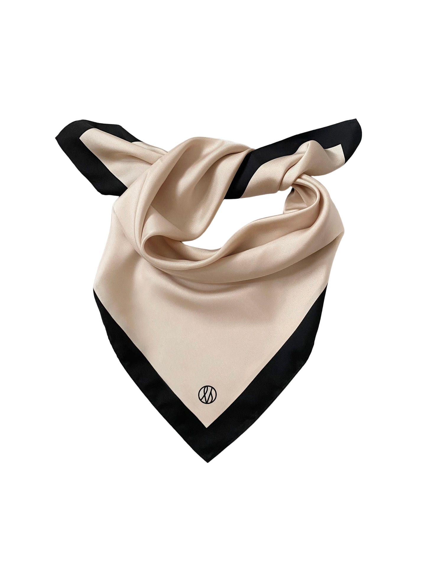 Lescarf No. 7 80 X 80cm in Sand & Black