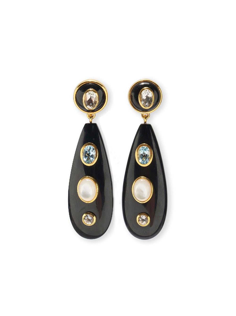 Lizzie Fortunato Torre Earrings in Midnight Sparkle