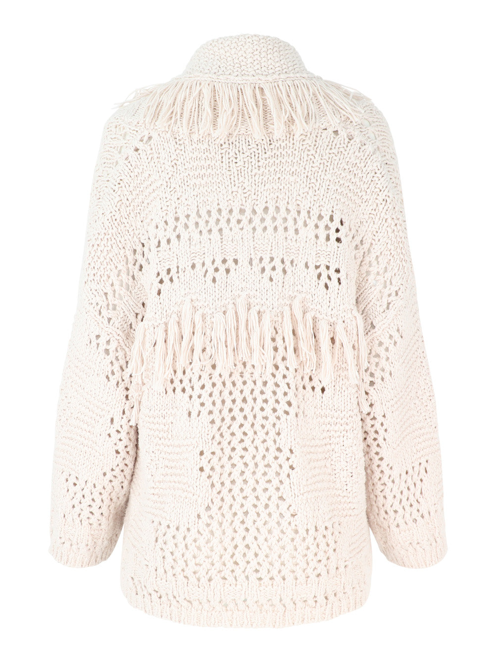 Autumn Cashmere Southwest Fringed Shawl Collar Throw