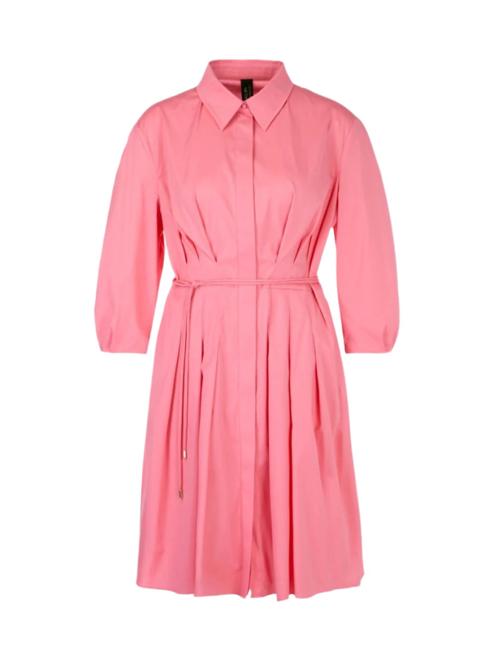 Marc Cain Shirt Dress in Bright Candy Pink Leigh's of Breton Village Marc Cain Shirt Dress in Bright Candy Pink Leigh's of Breton Village